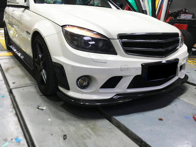 Mercedes Benz W204 C63 AMG carbon Fibre Front Lip 2009-2010-carbonizeduk