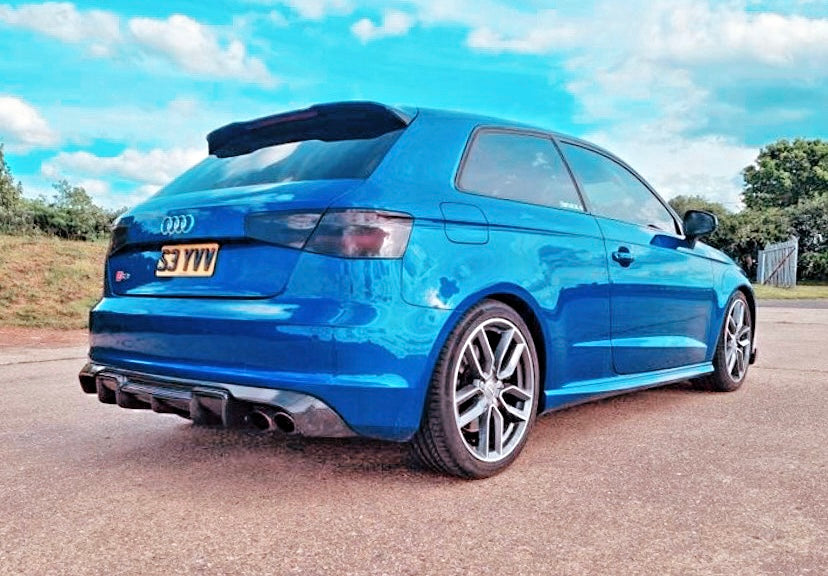 Carbon Fiber rear diffuser for Audi A3 S-LINE S3 Hatchback 14-15 (Fits: S3)-carbonizeduk