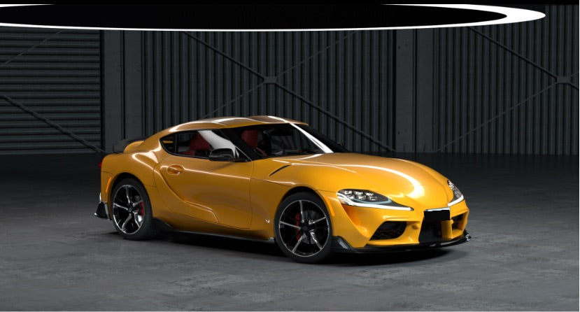 Toyota Supra A90 Carbon Fiber Front Bumper Lip for 2019-2020-carbonizeduk