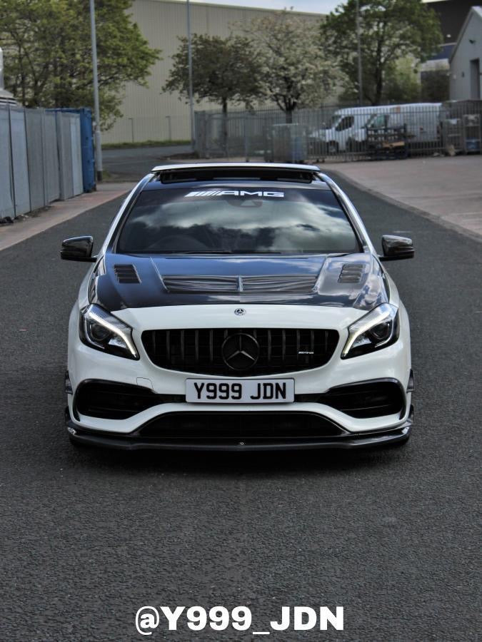 Mercedes Benz A45 A class Varis style Vented carbon Bonnet 2013-2018-carbonizeduk