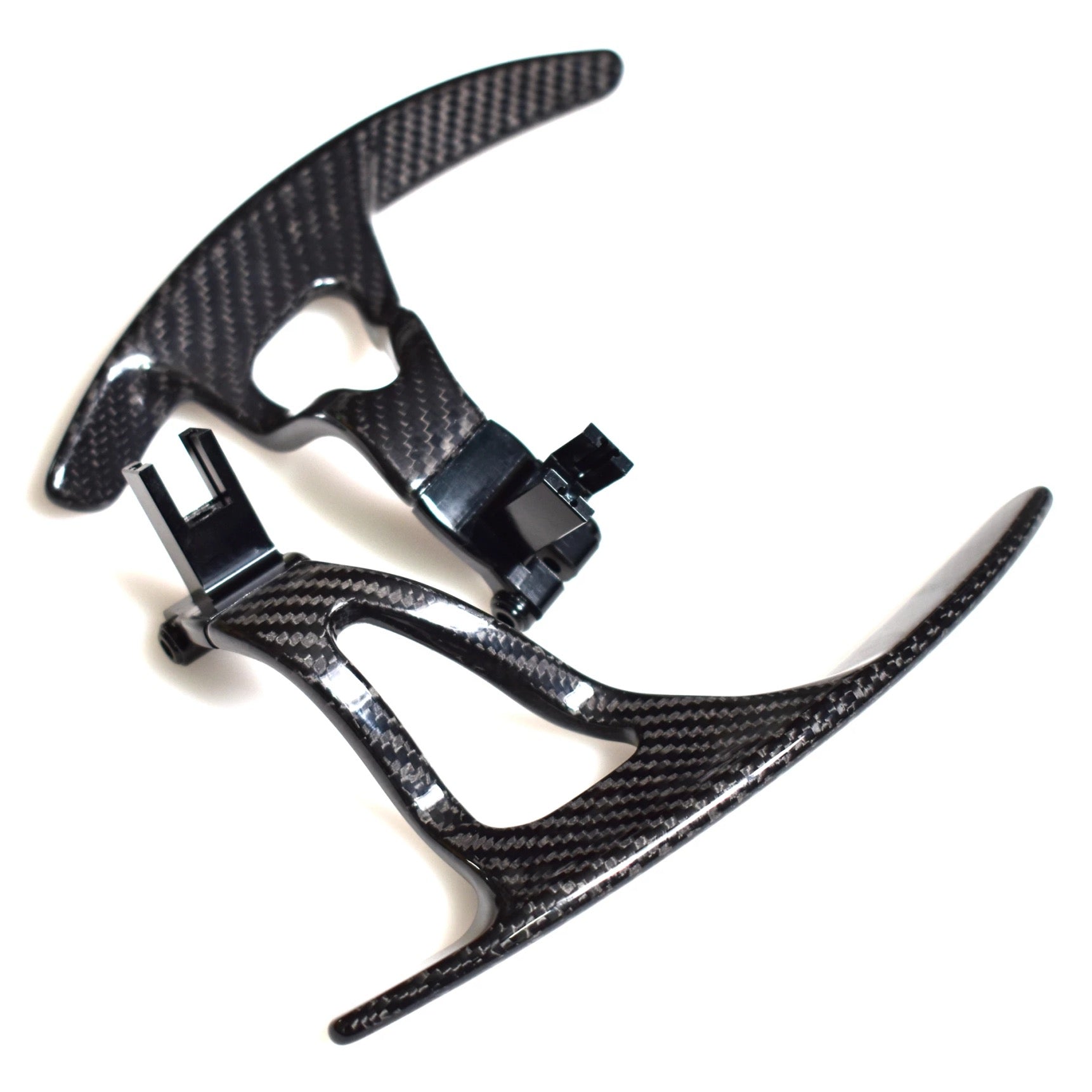 Nissan GT-R R35 Extended gloss carbon fibre steering wheel replacement paddle shifters 2008-2016-carbonizeduk