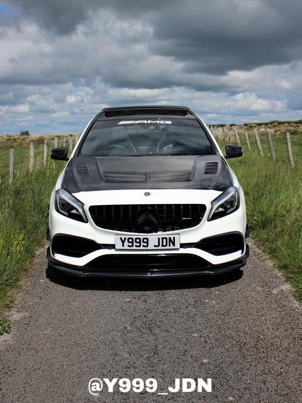 Mercedes Benz A45 A class Varis style Vented carbon Bonnet 2013-2018-carbonizeduk