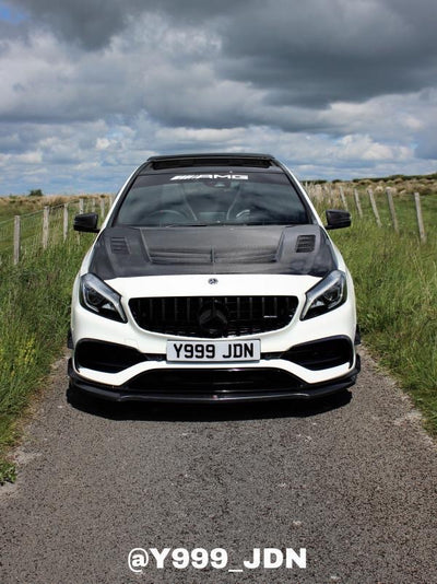 Mercedes Benz A45 A class Varis style Vented carbon Bonnet 2013-2018-carbonizeduk