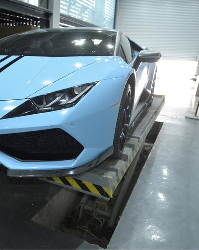 Carbon Fiber Front Splitters for Lamborghini Huracan LP600 LP610 Coupe 2-Door 14-17-carbonizeduk