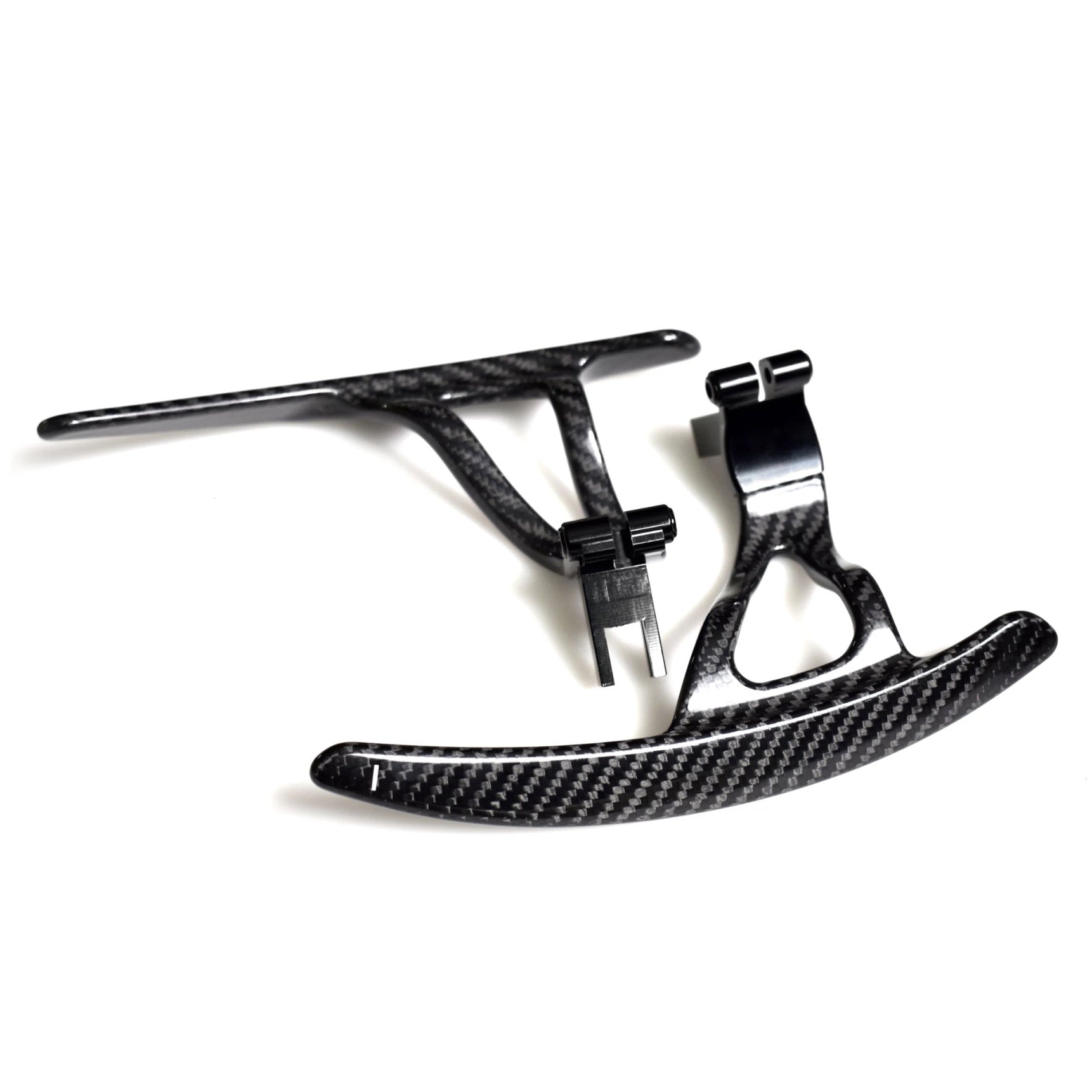 Nissan GT-R R35 Extended gloss carbon fibre steering wheel replacement paddle shifters 2008-2016-carbonizeduk