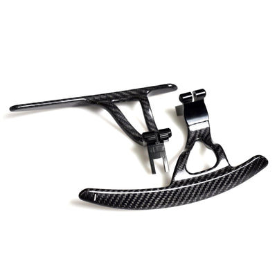 Nissan GT-R R35 Extended gloss carbon fibre steering wheel replacement paddle shifters 2008-2016-carbonizeduk