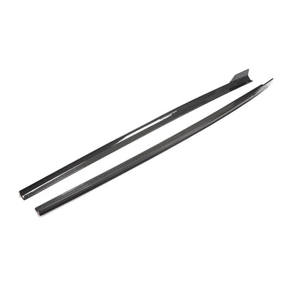 Carbon Fiber side skirts extension For Audi S3 RS3 Saloon 4-Door 2017-2019-carbonizeduk