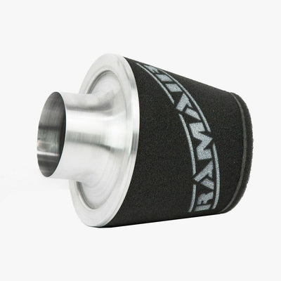 Ramair Large Foam Filter Aluminium Base 100mm (3.9inch) OD SIlver-Filters-carbonizeduk
