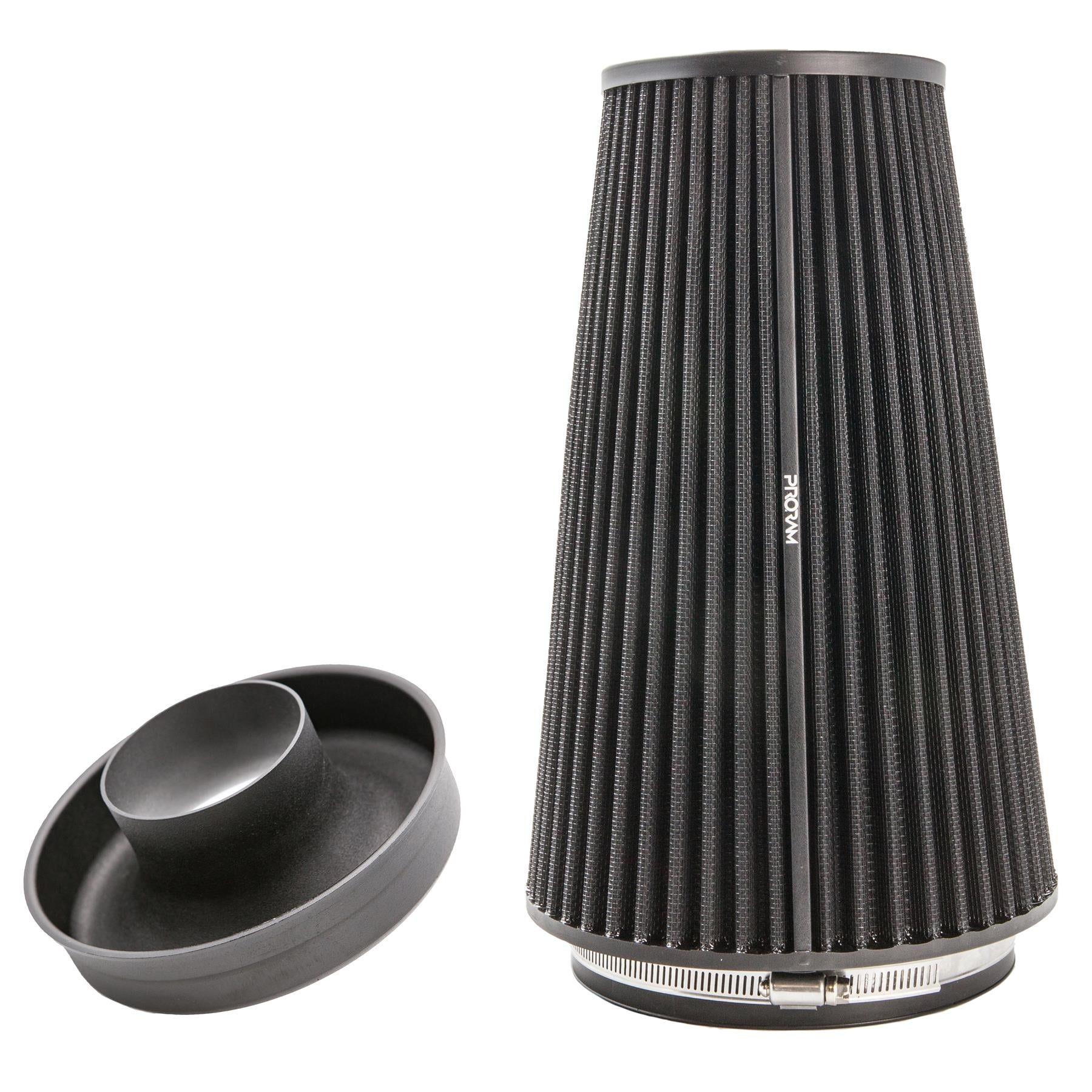 Ramair Pleated 83mm (3.25inch) ID Neck XLarge Cone Air Filter with Velocity Stack and Coupling-Filters-carbonizeduk