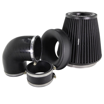 Performance Pleated Induction Kit for MK2 Focus ST - Black Hoses-Intake Kits-carbonizeduk