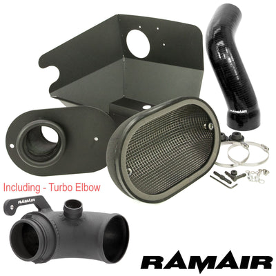 Performance Foam Induction Kit With Turbo Elbow for 2.0 TSI MQB VAG - Black Hose-Intake Kits-carbonizeduk