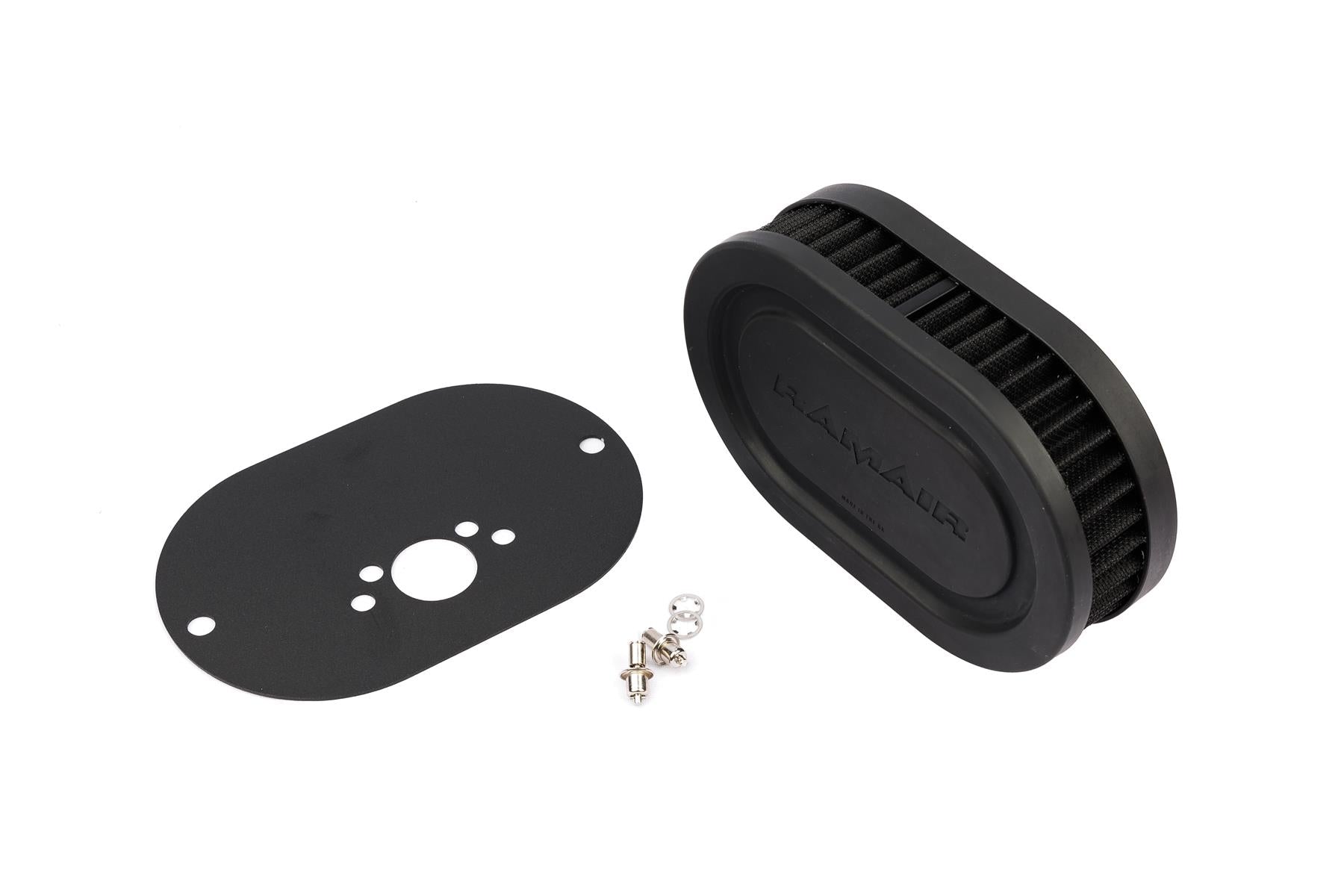 Pleated Carburettor Air Filter Baseplate to fit SU HS4, HIF4, HIF38 1.5in Mini Offset - 40mm-Filters-carbonizeduk