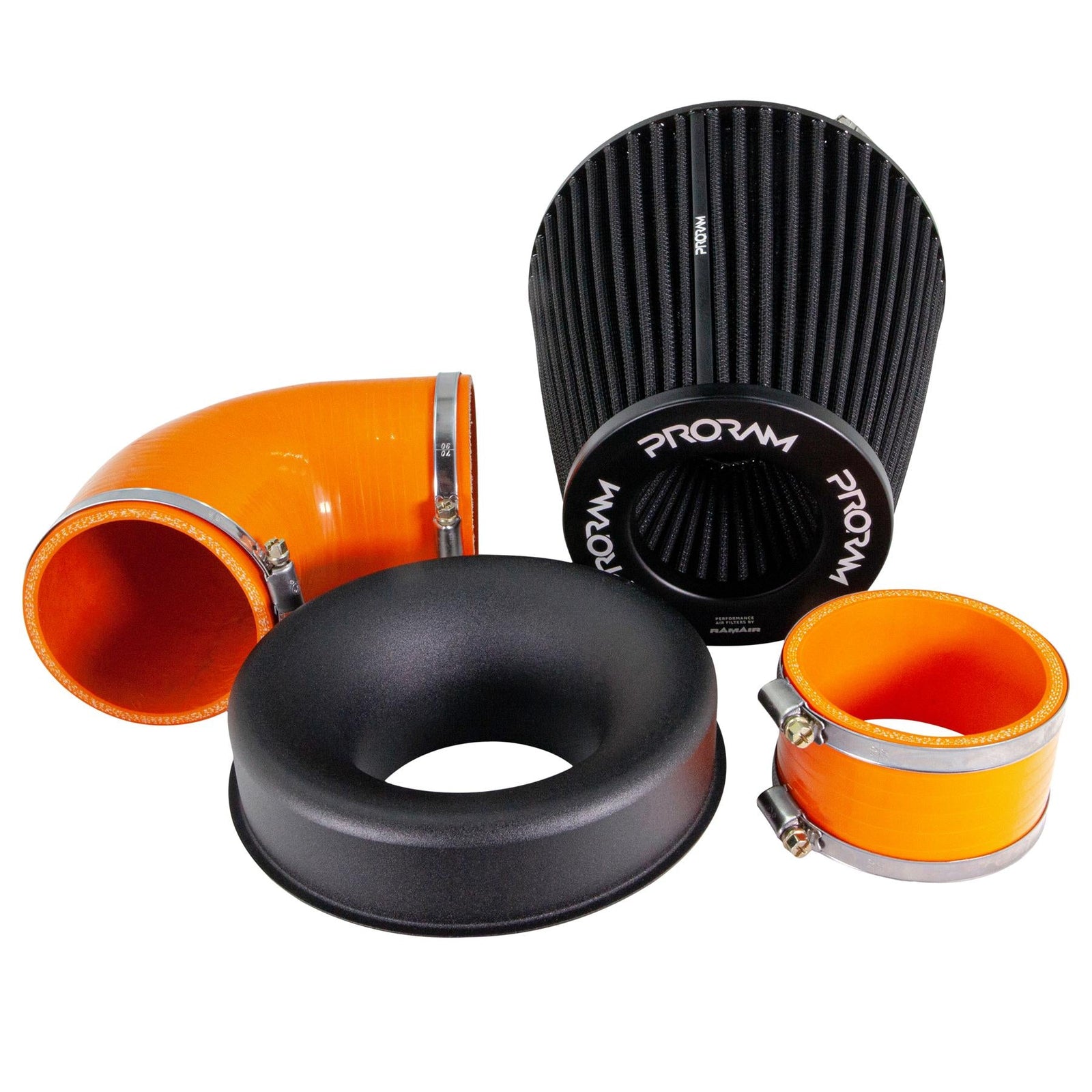 Performance Pleated Induction Kit for MK2 Focus ST - Orange Hoses-Intake Kits-carbonizeduk
