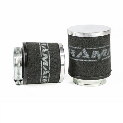 MC-015 - 55mm ID Neck - Chrome Cap Motorcycle Pod Air Filter-Filters-carbonizeduk
