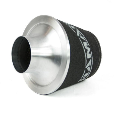 Ramair Large Foam Filter Aluminium Base 90mm (3.5inch) OD Silver-Filters-carbonizeduk