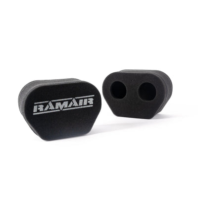 2x Twin Inlet Motorcycle Carb Sock Foam Air Filter Tall 80mm-Filters-carbonizeduk