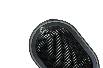 Domed Carb Air Filter & Baseplate to fit Dellorto 40 DHLA - 100mm Internal Height-Filters-carbonizeduk