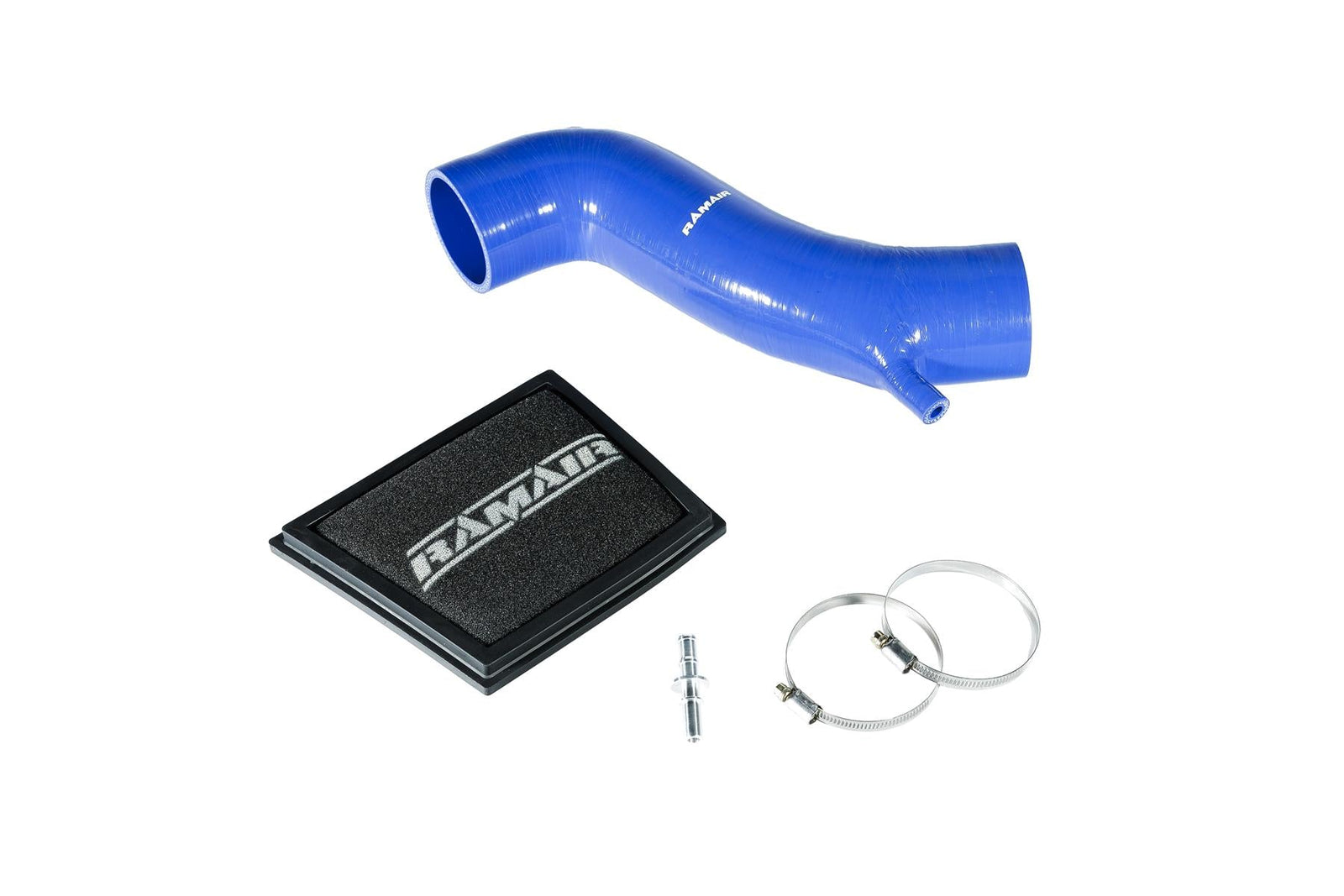 Ramair Foam Direct Panel Air Filter & Intake Hose for MK7 Ford Fiesta ST - Blue-Filters-carbonizeduk
