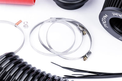 Performance Pleated Induction Kit for VW MK5 Golf R32 3.2 V6 - Red Hoses-Intake Kits-carbonizeduk