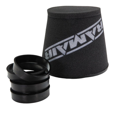 Ramair Foam 70 - 90mm (2.75inch - 3.5inch) ID Neck Polymer Base Neck Cone Air Filter with Reducing Rings-Filters-carbonizeduk