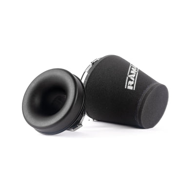 Ramair 102mm (4inch) ID Neck Large Cone Air Filter with Velocity Stack and Coupling-Filters-carbonizeduk