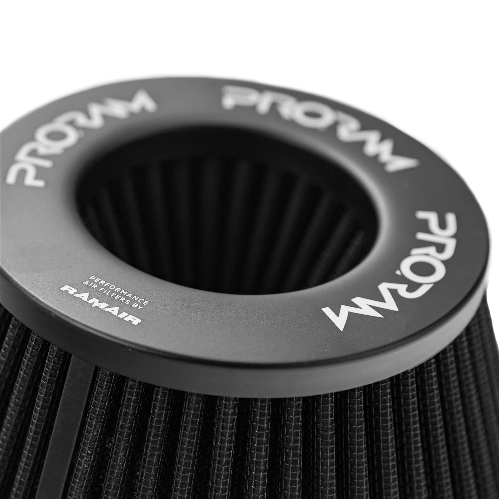 Ramair Pleated 90mm (3.5inch) ID Neck Medium Cone Air Filter with Velocity Stack and Coupling-Filters-carbonizeduk