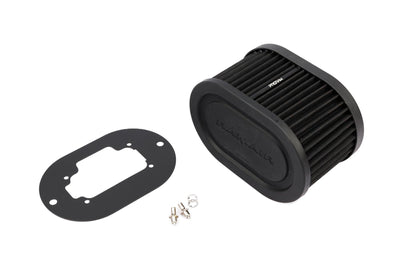 Pleated Carburettor Intake Air Filter Baseplate to fit Dellorto 40 DHLA - 100mm-Filters-carbonizeduk