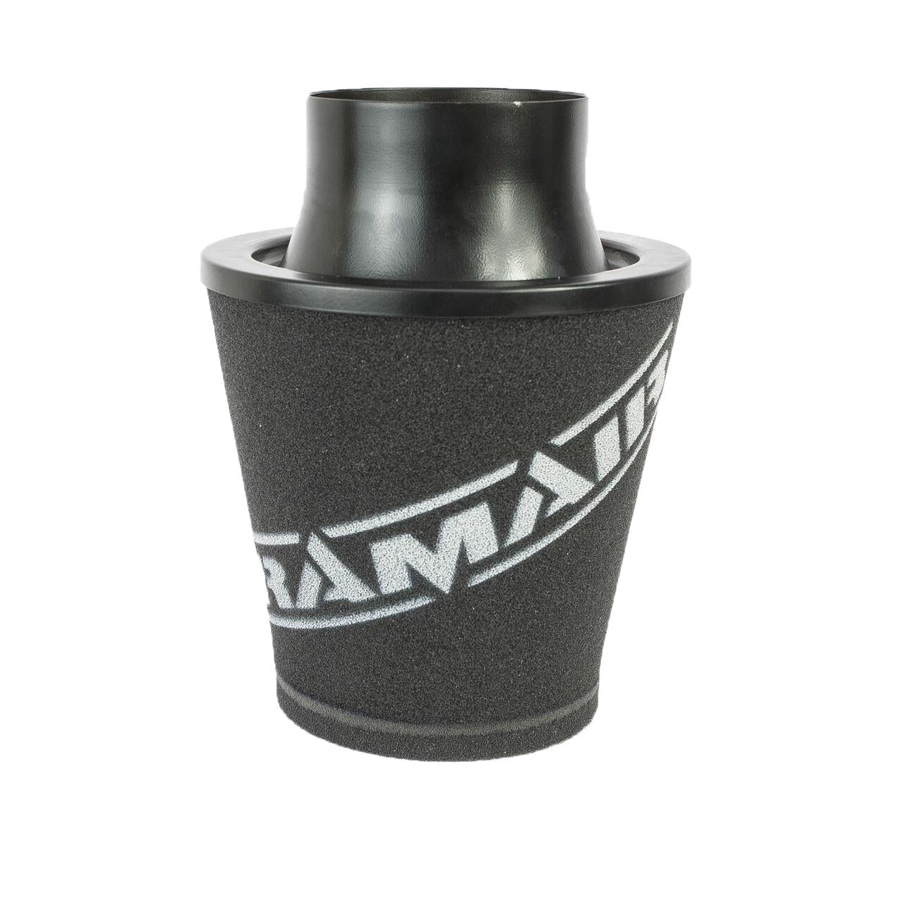 Ramair Foam Jet Stream Medium Cone Air Filter 100mm (3.9inch) OD Black-Filters-carbonizeduk