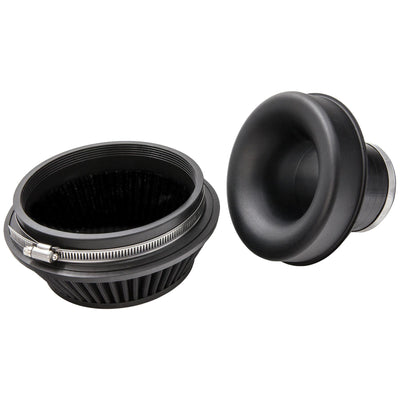 Ramair Pleated 70mm (2.75inch) OD Neck Small Cone Air Filter with Velocity Stack-Filters-carbonizeduk