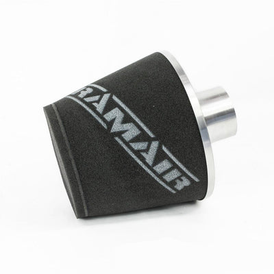 Ramair Foam Jet Stream Large Cone Air Filter 70mm (2.75inch) OD Silver-Filters-carbonizeduk