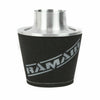 Ramair Large Foam Filter Aluminium Base 100mm (3.9inch) OD SIlver-Filters-carbonizeduk