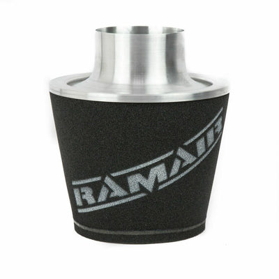 Ramair Large Foam Filter Aluminium Base 100mm (3.9inch) OD SIlver-Filters-carbonizeduk