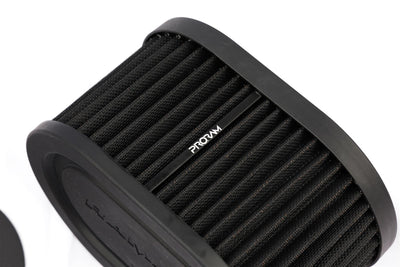 Pleated Carburettor Air Filter Baseplate to fit SU HS4, HIF4, HIF38 1.5in 100mm-Filters-carbonizeduk