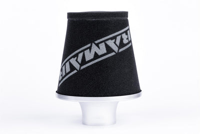 Ramair Foam Jet Stream Medium Cone Air Filter 80mm (3.1inch) OD Silver-Filters-carbonizeduk