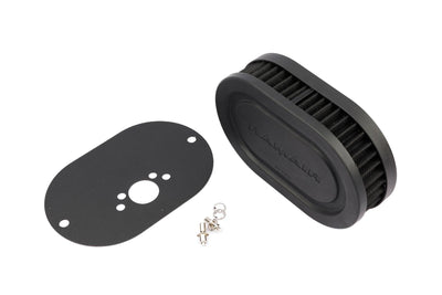 Pleated Carburettor Air Filter Baseplate to fit SU HS4, HIF4, HIF38 1.5in - 40mm-Filters-carbonizeduk