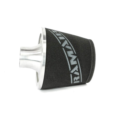Ramair Foam Jet Stream Large Cone Air Filter 70mm (2.75inch) OD Silver-Filters-carbonizeduk