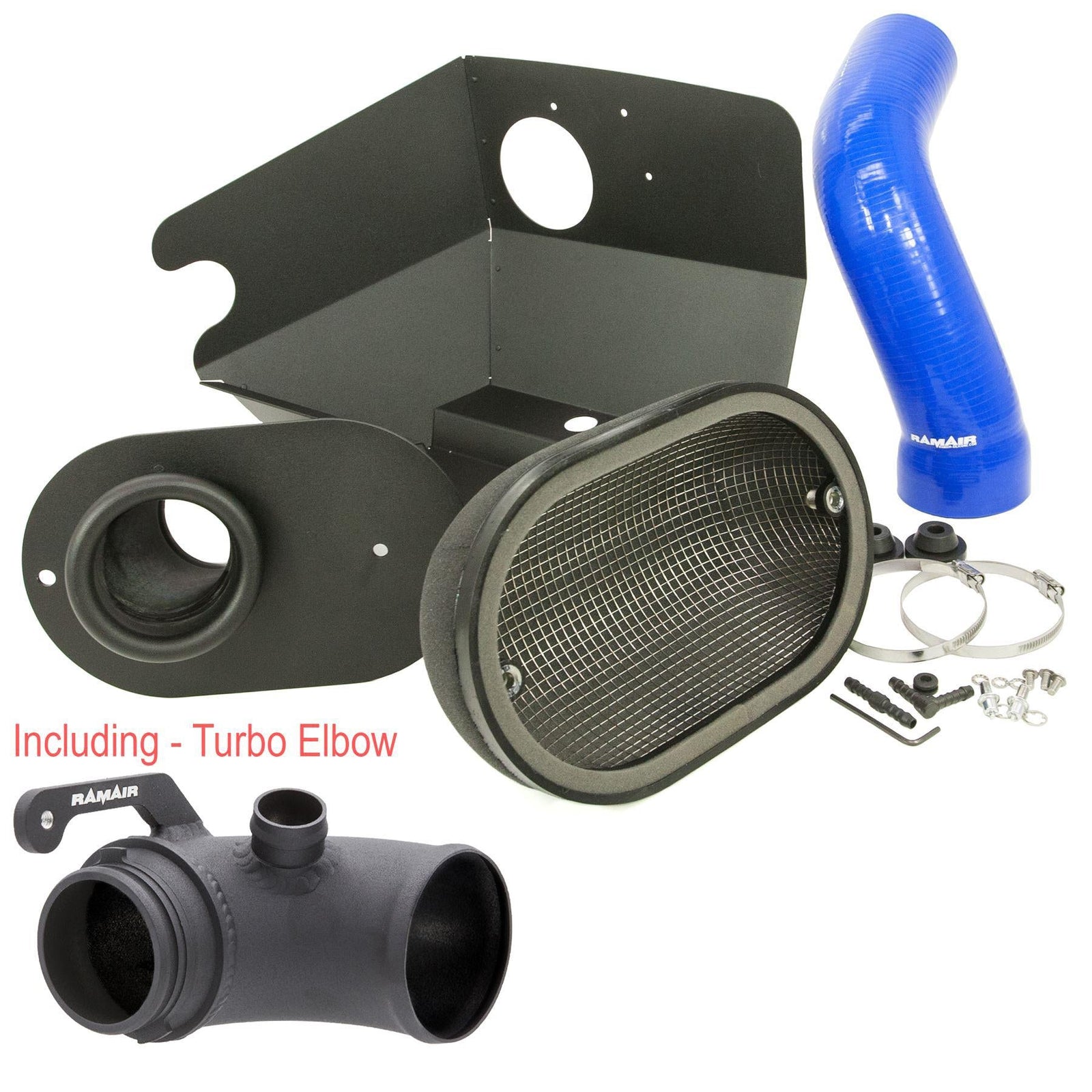 Performance Foam Induction Kit With Turbo Elbow for 2.0 TSI MQB VAG - Blue Hose-Intake Kits-carbonizeduk