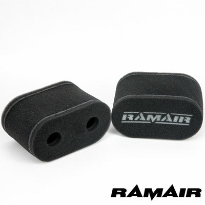 MS-010 - 2x Twin Inlet Motorcycle Carb Sock Air Filter-Filters-carbonizeduk