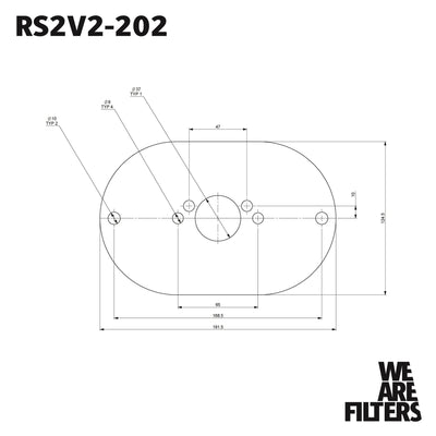 Carburettor Foam Air Filter with Baseplate to fit SU HS4, HIF4, HIF38 1.5in - 40mm Internal Height-Filters-carbonizeduk