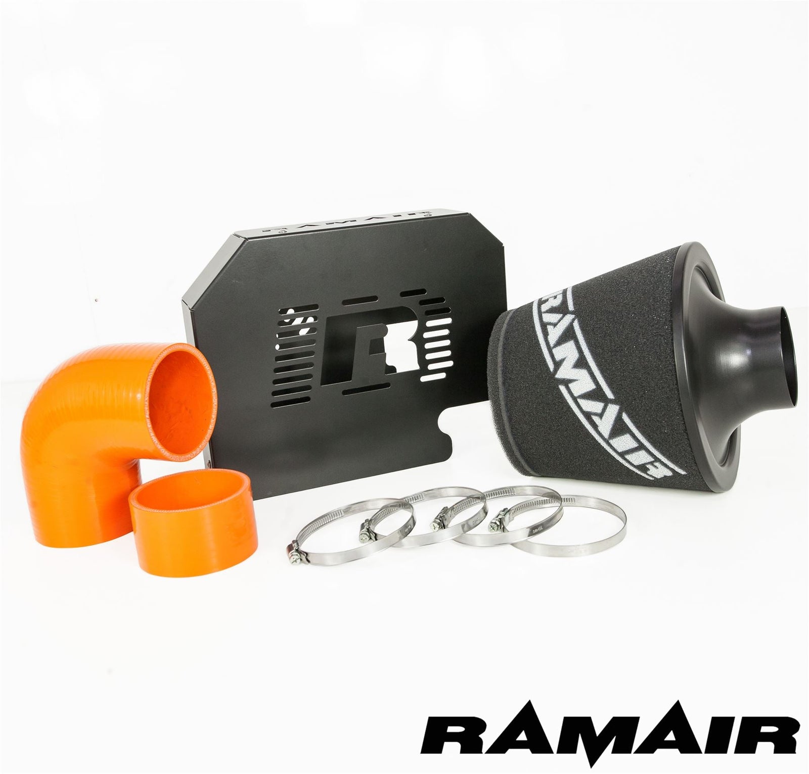 Performance Foam Induction Kit for MK2 Focus ST with ECU Holder - Orange Hoses-Intake Kits-carbonizeduk