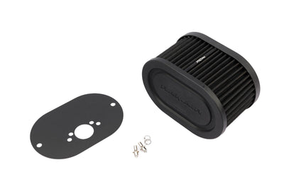 Pleated Carburettor Intake Air Filter Baseplate to fit SU HIF6 HIF44 1.7in 100mm-Filters-carbonizeduk