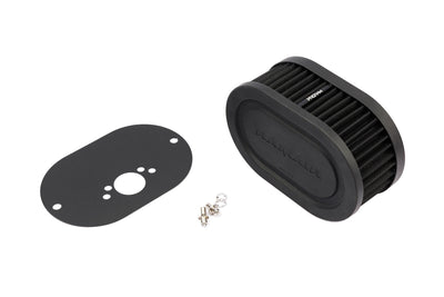 Pleated Carburettor Air Filter Baseplate to fit SU HS4, HIF4, HIF38 1.5in - 65mm-Filters-carbonizeduk