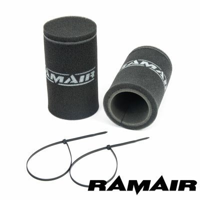 2x Single Inlet Motorcycle Carb Sock Foam Air Filter 165mm-Filters-carbonizeduk