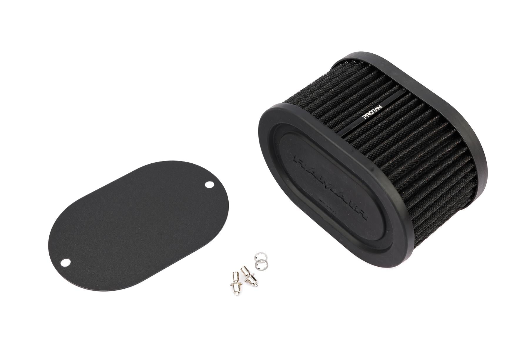 Pleated Carb Intake Air Filter MultiFit Blank Plate 100mm Int Height-Filters-carbonizeduk