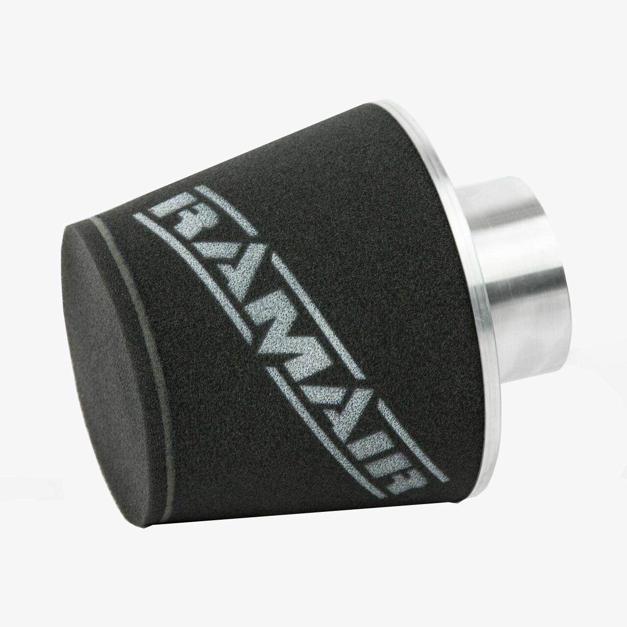 Ramair Large Foam Filter Aluminium Base 100mm (3.9inch) OD SIlver-Filters-carbonizeduk