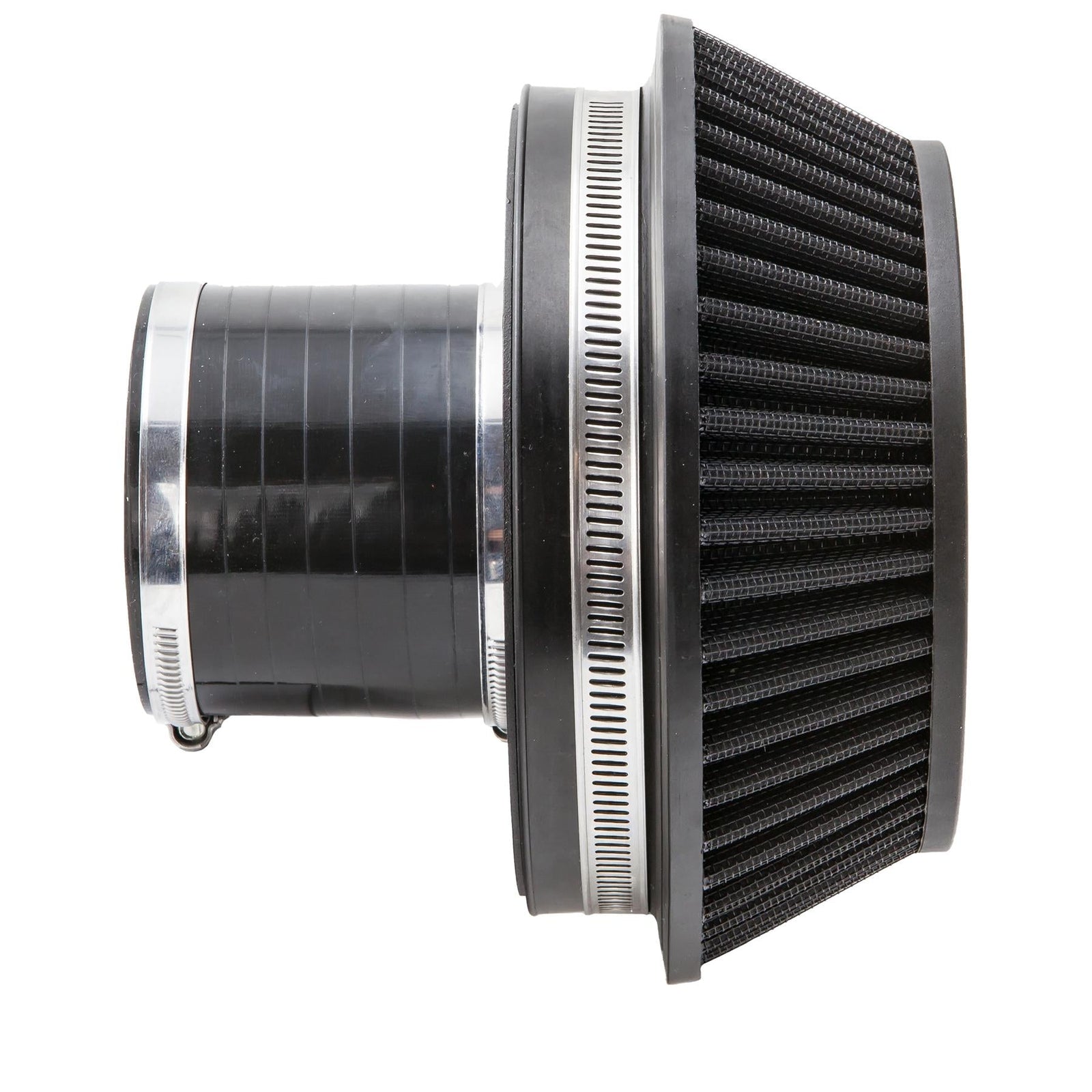Ramair Pleated 80mm (3.1inch) ID Neck Small Cone Air Filter with Velocity Stack and Coupling-Filters-carbonizeduk