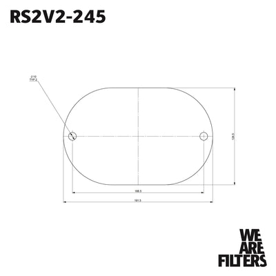 Carburettor Foam Air Filter with Blank Baseplate - 40mm Internal Height-Filters-carbonizeduk