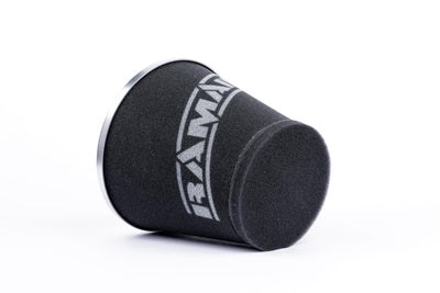 Ramair Foam Jet Stream Medium Cone Air Filter 80mm (3.1inch) OD Silver-Filters-carbonizeduk