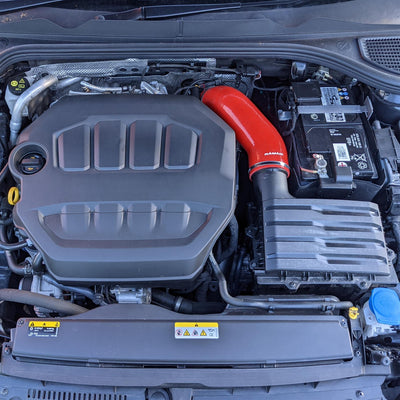 Ramair Red Silicone Intake Hose for VW MK8 Golf GTi - 245bhp 2.0 TSI Only-intake pipework-carbonizeduk