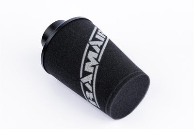 Ramair Small Foam Filter Aluminium Base 80mm (3.1inch) OD Black-Filters-carbonizeduk